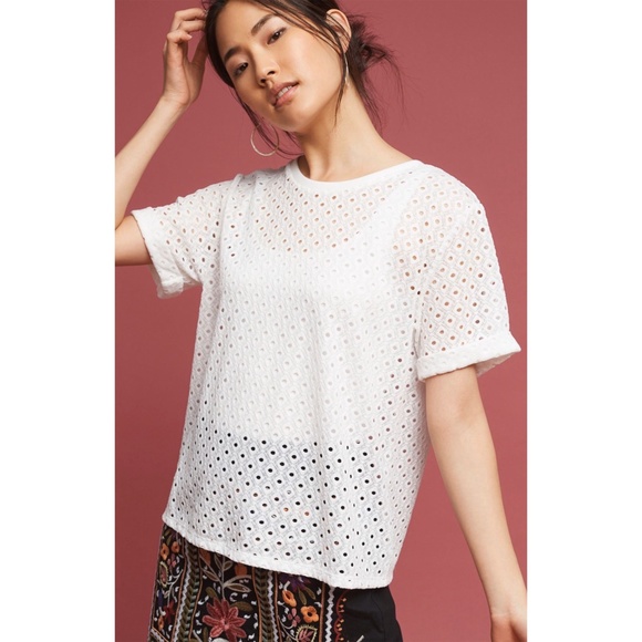 Anthropologie Chantal Lace Top XS - Picture 9 of 9